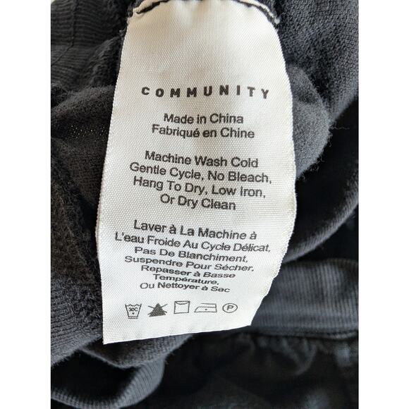 Aritzia Community Cebu Jogger Women Size M (32x28)* Black Tapered Cargo Pull On - Picture 6 of 13